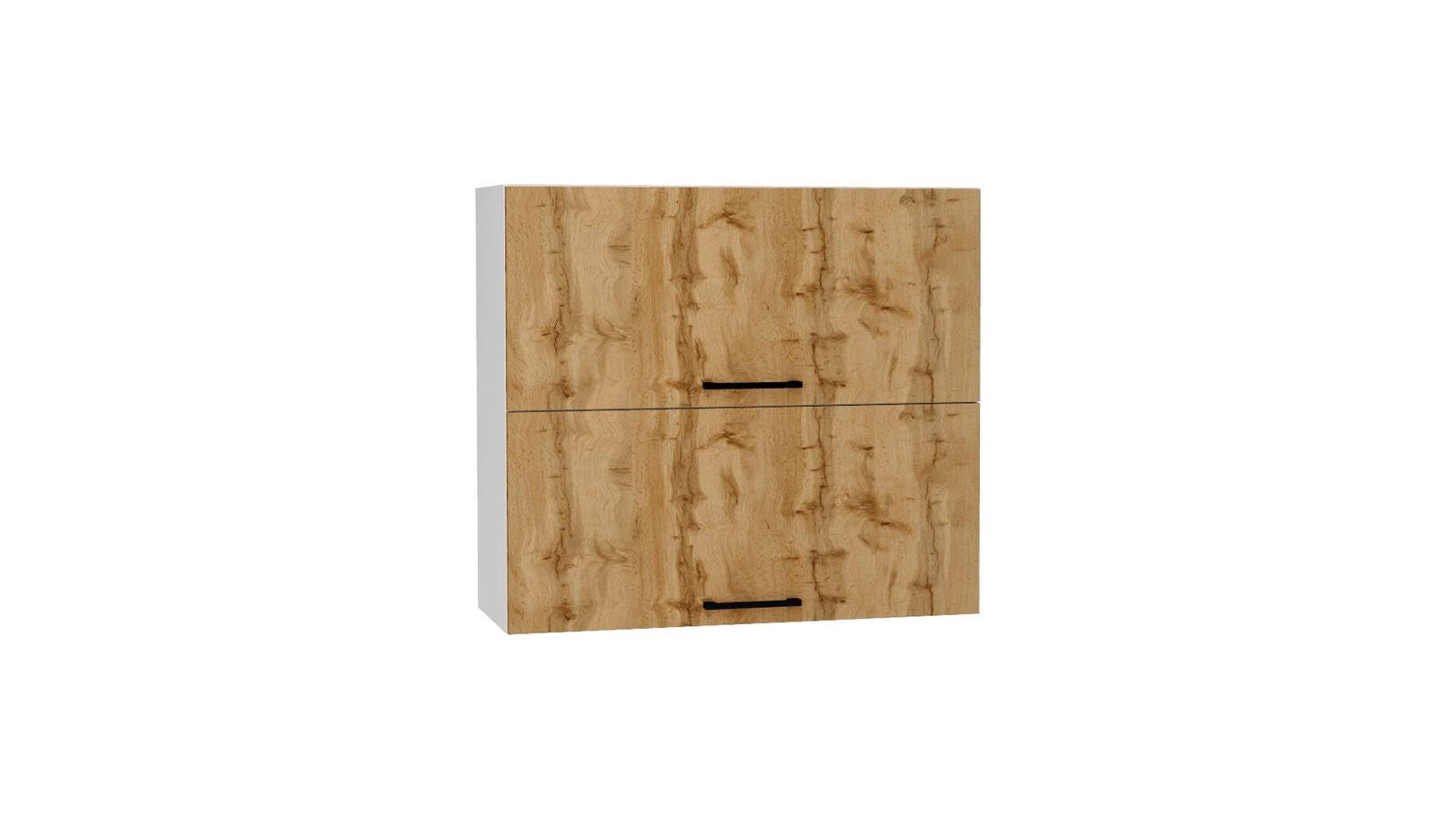 HÄNGESCHRANK W80GRF/2 ( S1600/109 ) – BONO – Funktionales Design Konzept – Gold / Eiche - Eichefarben, Holzwerkstoff (80/72/30cm) - ROYAL24_MARKT