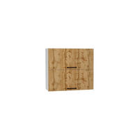 HÄNGESCHRANK W80GRF/2 ( S1600/109 ) – BONO – Funktionales Design Konzept – Gold / Eiche - Eichefarben, Holzwerkstoff (80/72/30cm) - ROYAL24_MARKT
