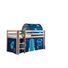 KINDERBETT Karolina 210x114x106 Massivholz Natur Textilset Astro 2 - Blau/Kieferfarben, Holz (90/200cm) - 58aufmkessel