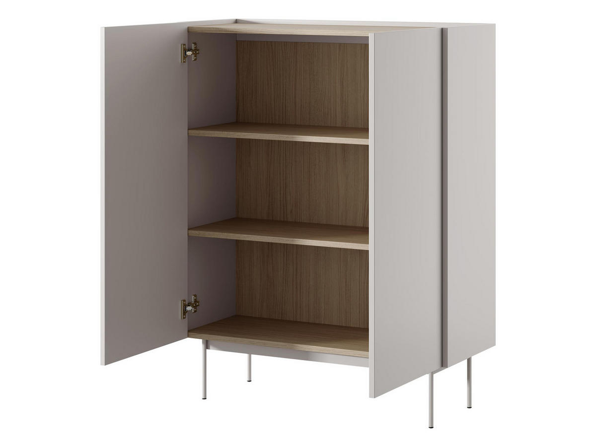 TÜRKOMMODE Color KD97 - Creme, Holzwerkstoff/Metall (97/122/37cm) - MIRJAN24
