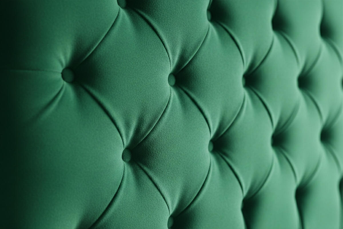 POLSTERBETT BERTINI Grün Velvet - Grün, Textil (200/200cm) - KAWOLA
