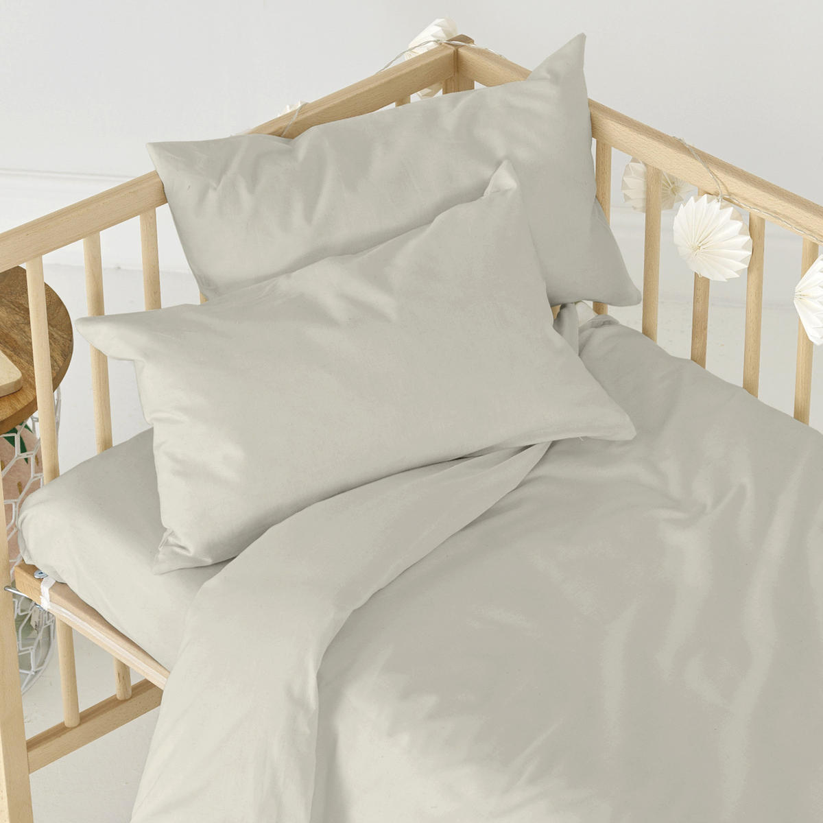 SPANNBETTTUCH basic 60x120x14 cm (kinderbett) beige - Beige, Textil (60/120cm) - Happy Friday