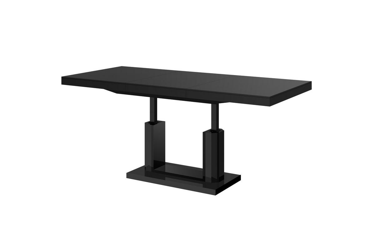 COUCHTISCH rechteckig Schwarz Hochglanz 120/75/54 cm - Schwarz Hochglanz, Holzwerkstoff (75/120/54cm) - designimpex