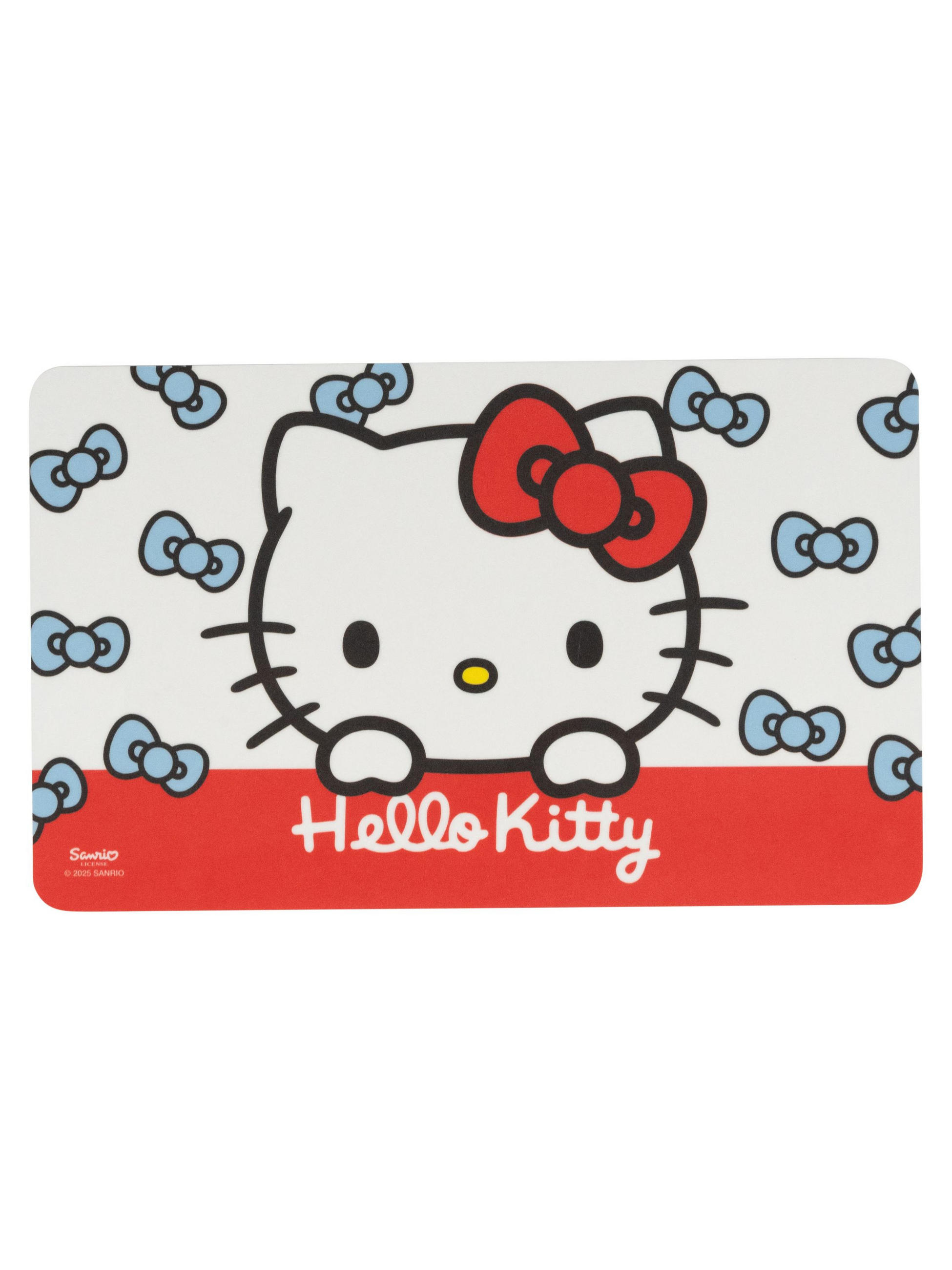 BRETTCHEN Hello Kitty Schleife Rot/Weiß 14,5 x 23,5 cm - Weiß, Kunststoff (14.5/23.5cm) - Hello Kitty