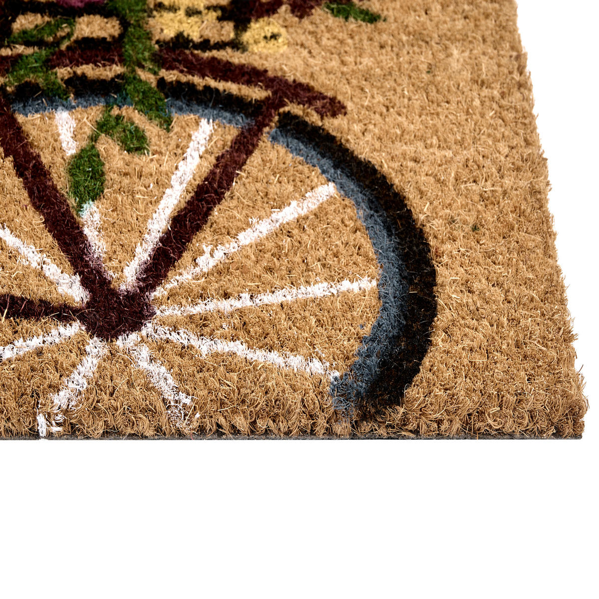 DÖRRMATTA naturfärgad 45/75 cm cykel kokosfiber Avak - Naturfärgad, Textil (45/75cm) - Beliani