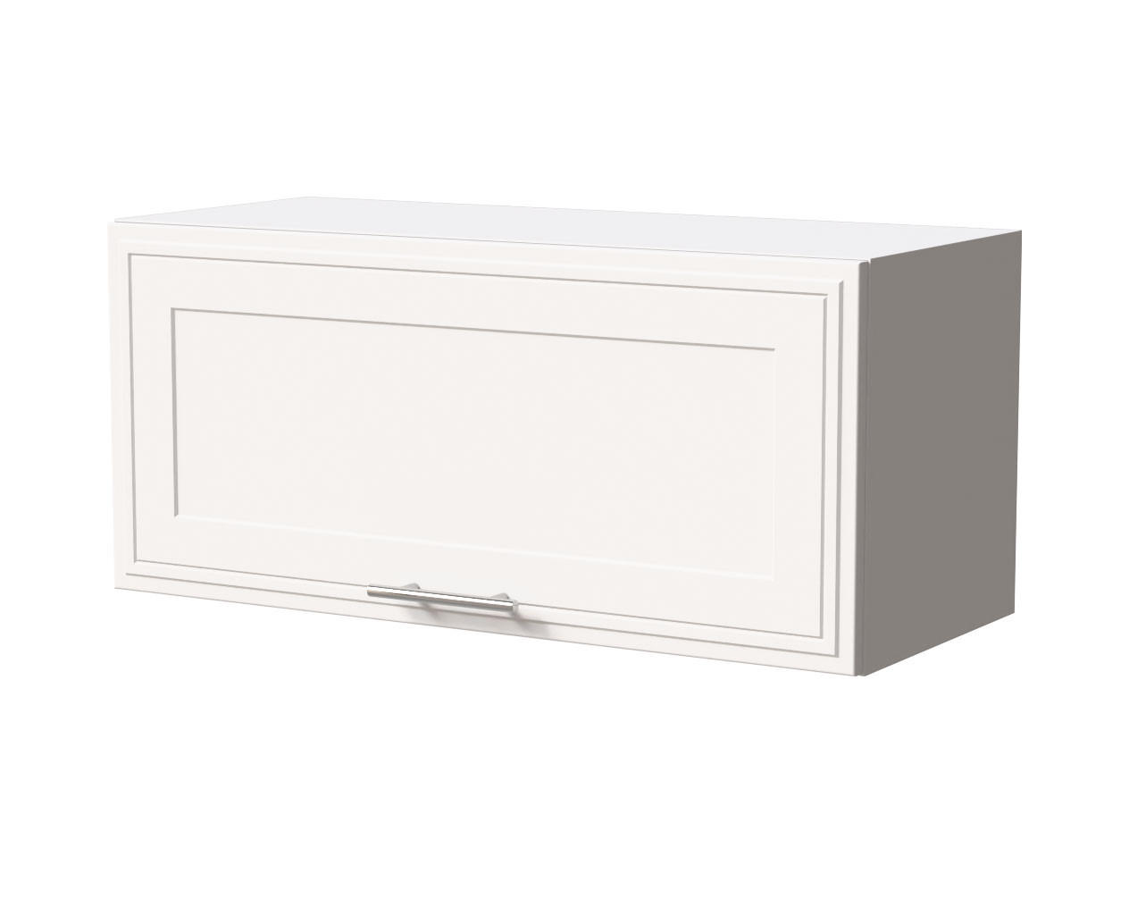 KLAPPHÄNGESCHRANK Salo W4B/80 Weiß / Weiß Matt 80 / 32,5 / 36cm - mit Blum Aventos Klappenbeschlag - Weiß, Holz/Holzwerkstoff (80/36/32.5cm) - Feldmann-Wohnen
