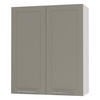 KÜCHENHÄNGESCHRANK Kvantum W4/80 Beige Matt / Weiß Matt 80 / 32,5 / 96cm - Beige/Weiß, Holz/Holzwerkstoff (80/96/32.5cm) - Feldmann-Wohnen