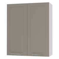 KÜCHENHÄNGESCHRANK Kvantum W4/80 Beige Matt / Weiß Matt 80 / 32,5 / 96cm - Beige/Weiß, Holz/Holzwerkstoff (80/96/32.5cm) - Feldmann-Wohnen