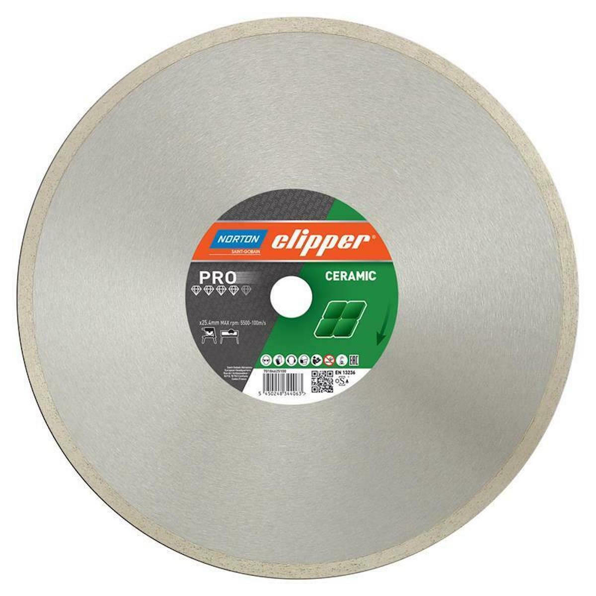 DIAMANTTRENNSCHEIBE Pro Ceramic 230 x 25,4 mm 70184625096 - Multicolor, Metall (26/24/1cm) - Norton Clipper