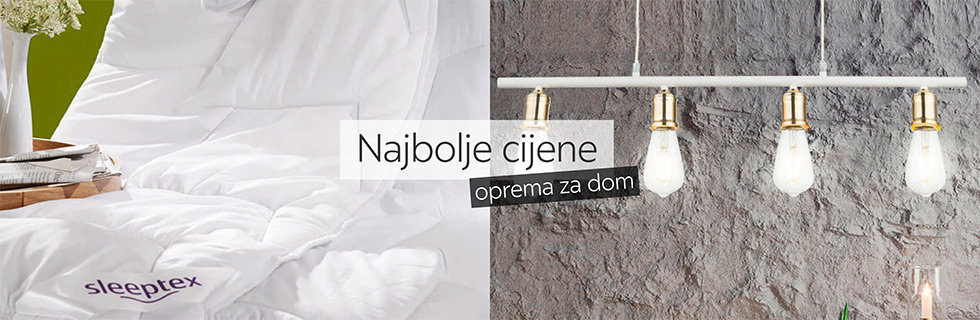 Poplun i jastuk i moderna viseća svjetiljka Lesnina XXXL