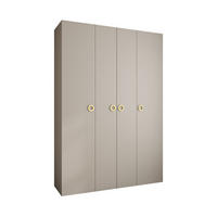 DREHTÜRENSCHRANK 245,5/170/50 4-türig - Kaschmir/Goldfarben, Holz/Metall (170/245.5/50cm) - Abiks Möbel