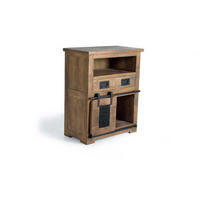 SIDEBOARD aus Akazienholz mit Metalldetails - Braun, Holz (40/90/75cm) - Giner y Colomer