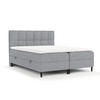 BOXBETT Arlette Grau 180/200 cm - Schwarz/Grau, Holz/Holzwerkstoff (180/200cm) - Maison de Reve