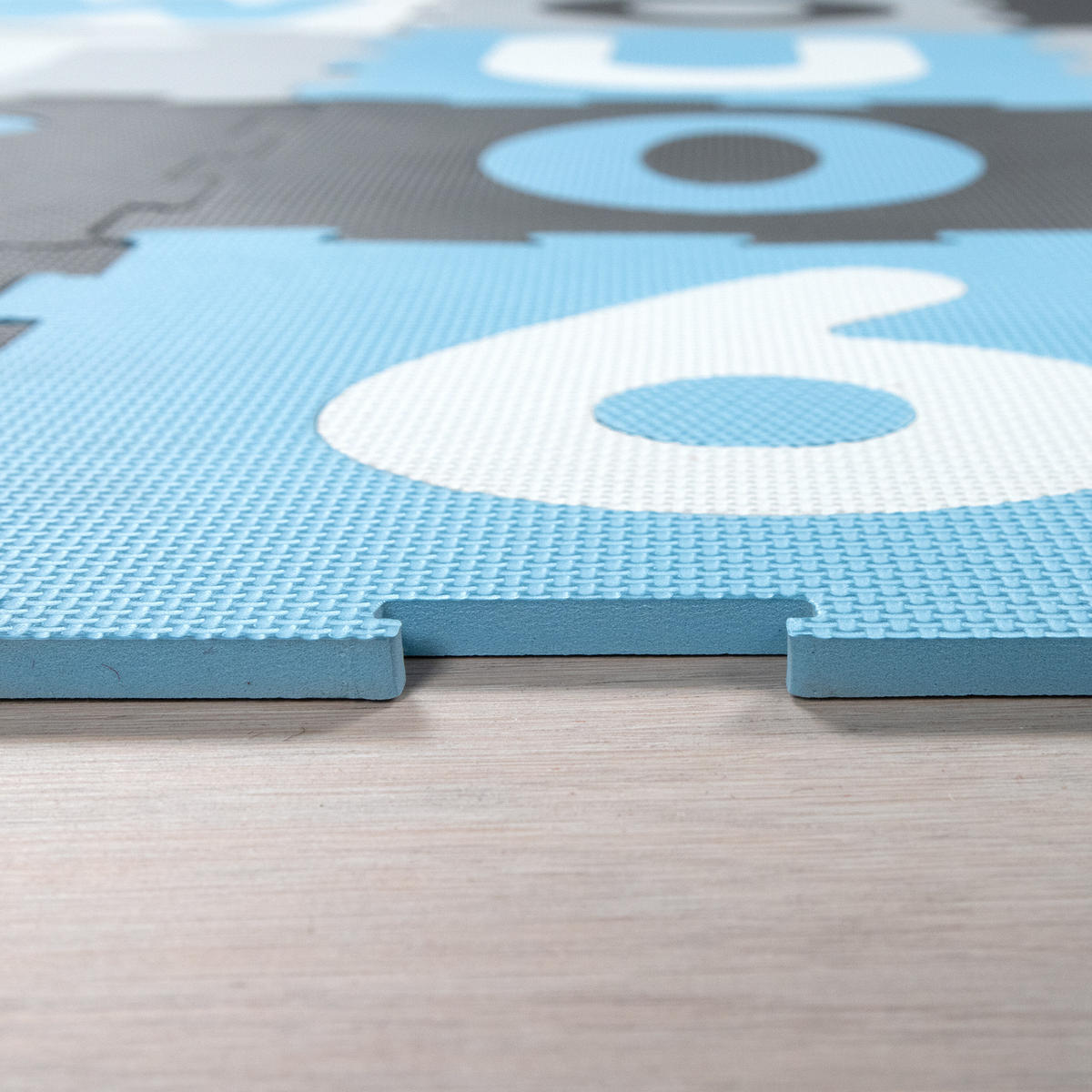 KINDERTEPPICH 32/32 cm Puzzlematte 600 - Blau, Textil (32/32cm) - Paco Home