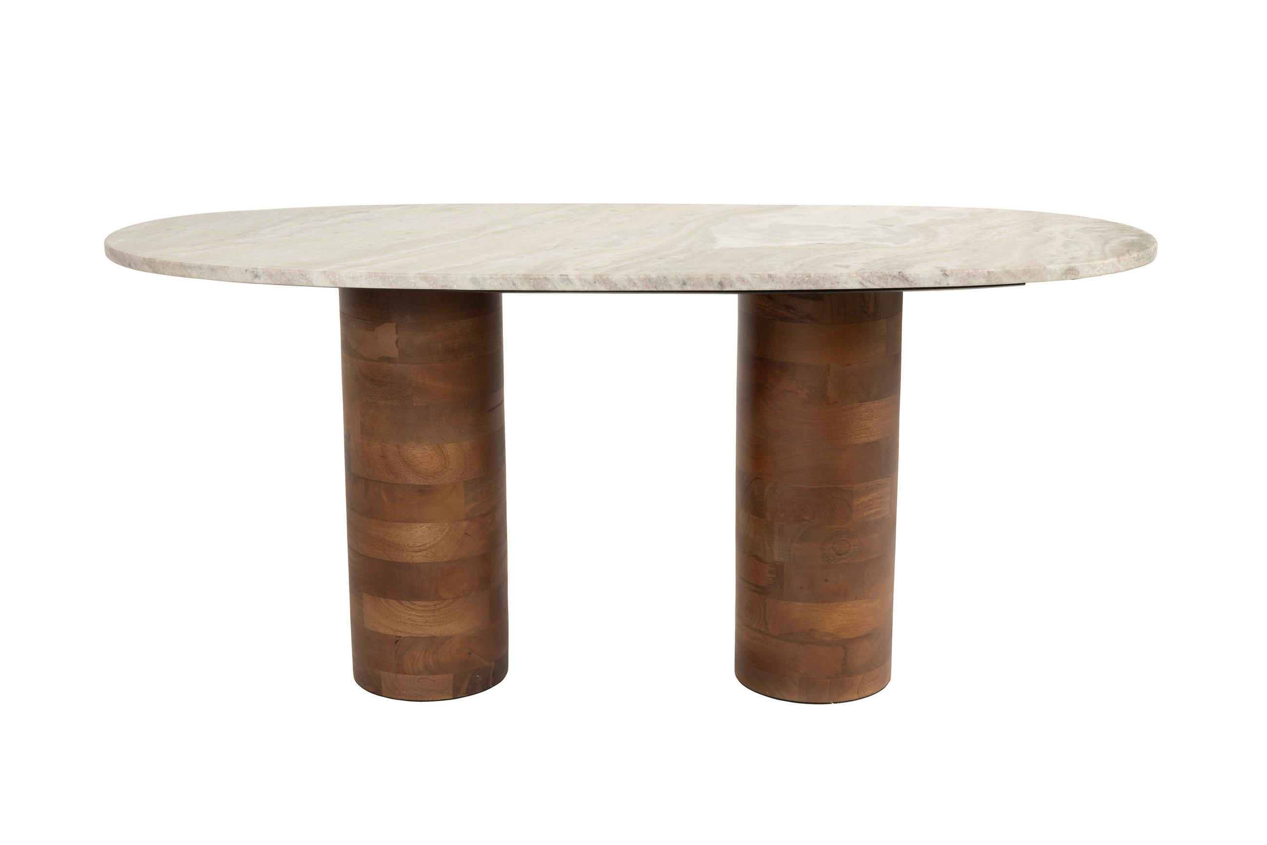 COUCHTISCH Kouk - Braun - 100/40/43 cm - Braun, Stein (100/40/43cm)