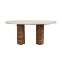 COUCHTISCH Kouk - Braun - 100/40/43 cm - Braun, Stein (100/40/43cm)
