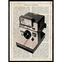 POSTER Kamera Polaroid. A4 Rahmenlos - Klar, Papier (29.7/5/21cm) - Nacnic