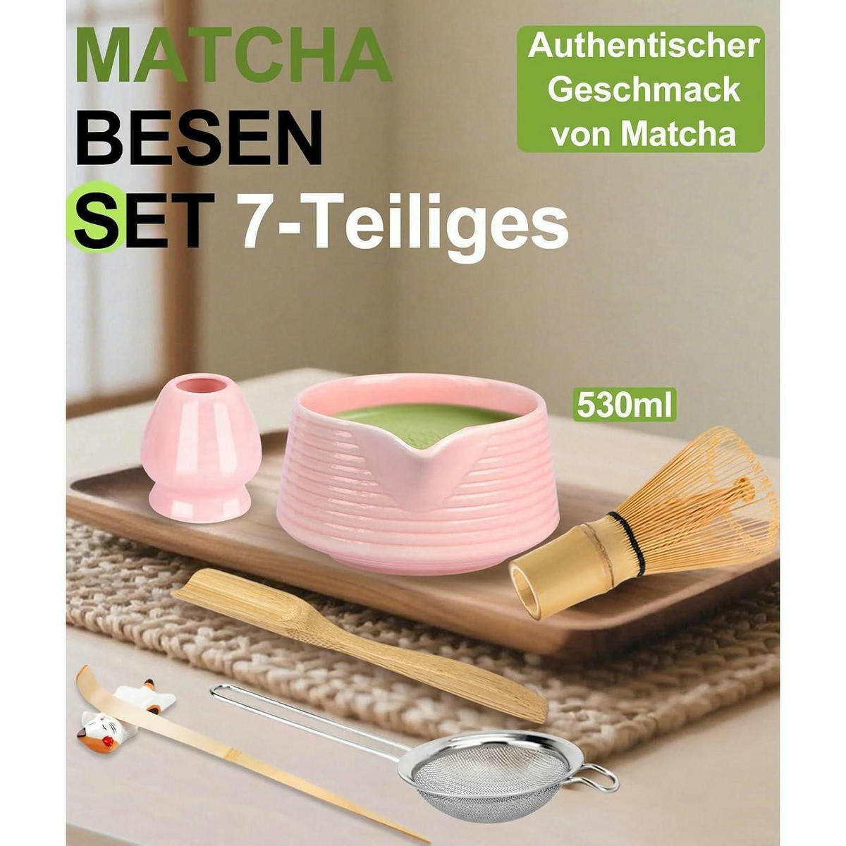 MATCHA Set 7-teiliges Set Rosa - Rosa, Keramik (15/10/15cm)