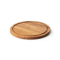 STEAKTELLER Rund, Eichenholz, Ø 28 cm - Braun, Holz (28/28/3cm) - Continenta