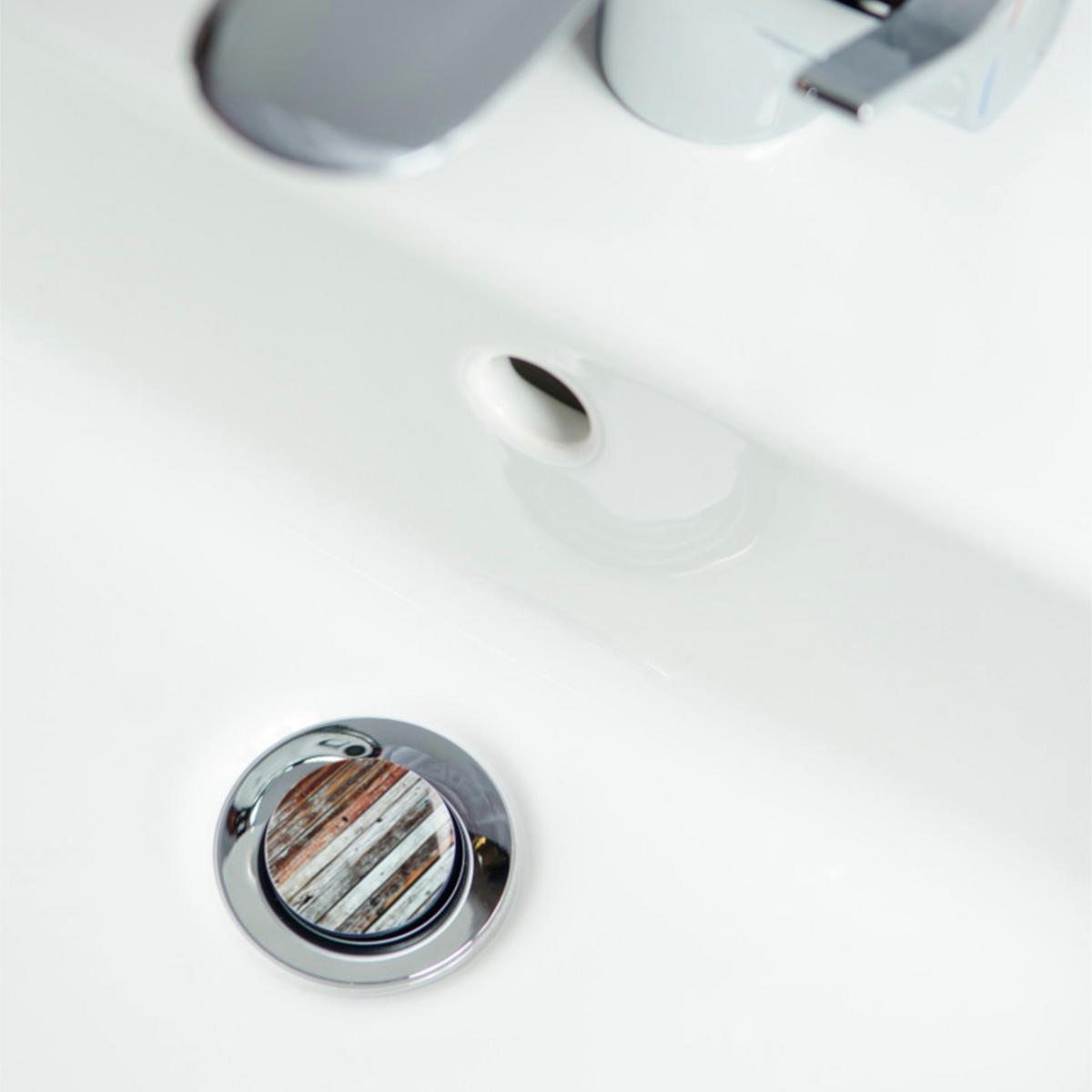 WASCHBECKENSTÖPSEL Antik - Braun, Kunststoff/Metall (4/7/7cm) - Sanilo