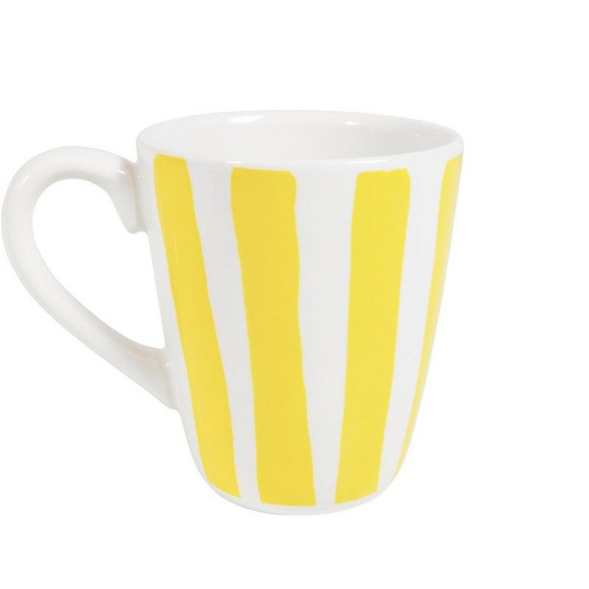 BECHER Gelber Streifen in Gelb - 350 ml - Multicolor, Keramik (0.35L) - Blond Amsterdam