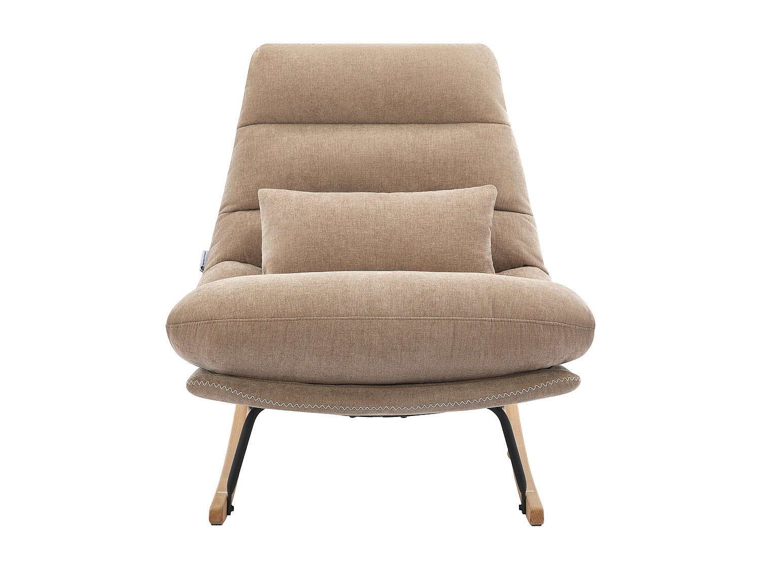 SCHAUKELSTUHL - 1 Person - Stoff - Taupe - - Taupe, Textil (82/80/93cm) - Vente-Unique