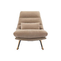 SCHAUKELSTUHL - 1 Person - Stoff - Taupe - - Taupe, Textil (82/80/93cm) - Vente-Unique
