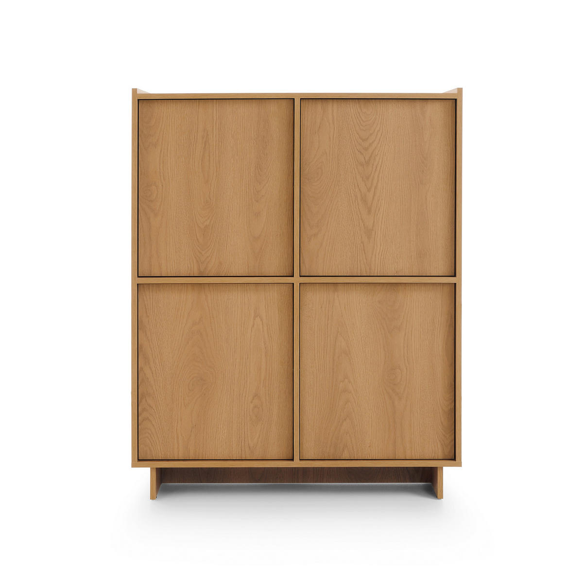 KOMMODE Kiyro - Braun, Holzwerkstoff (98/124/39cm) - Pillovely