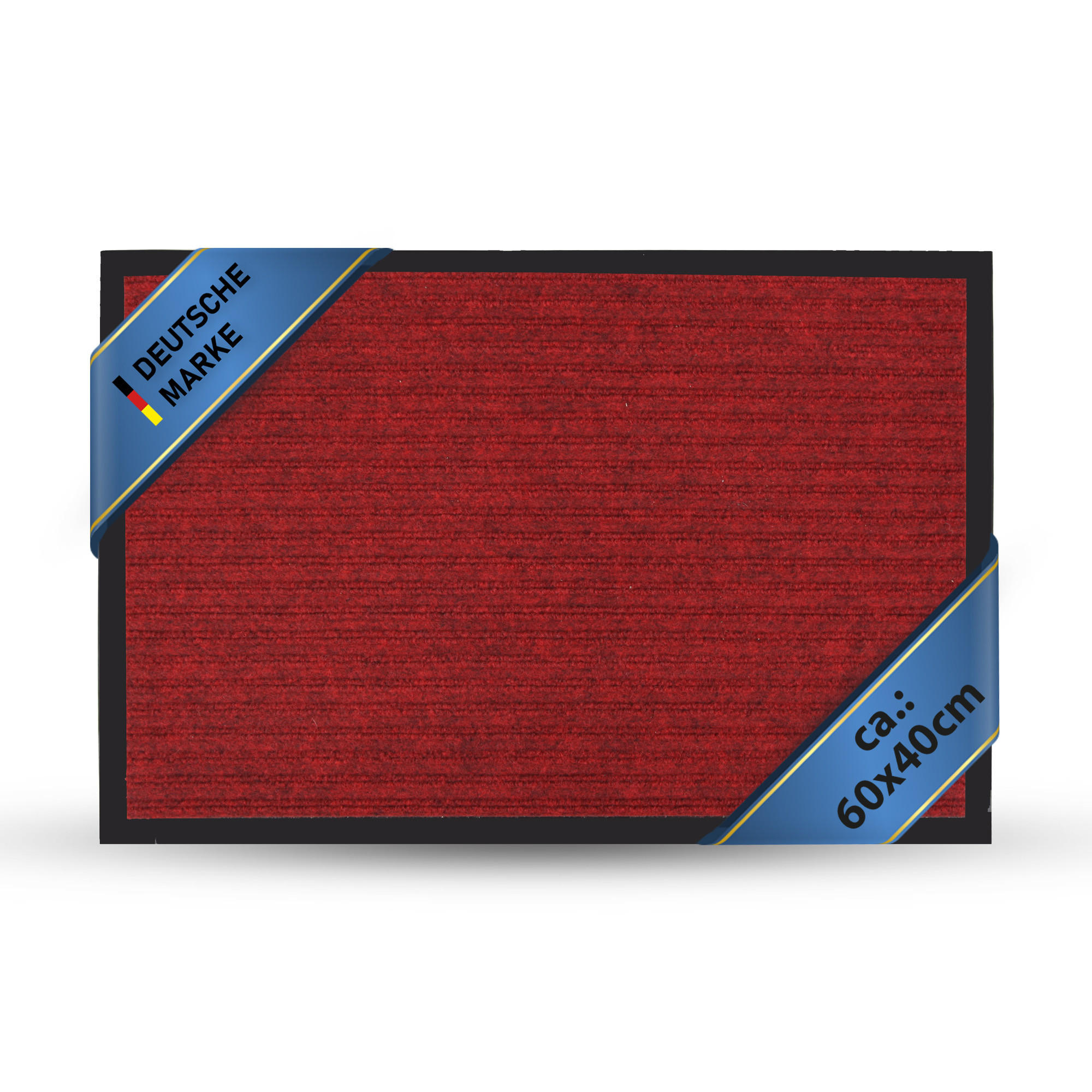 FUSSMATTE Schmutzfangmatte Rot 60x40cm - Rot, Textil (40/60cm) - Bestlivings