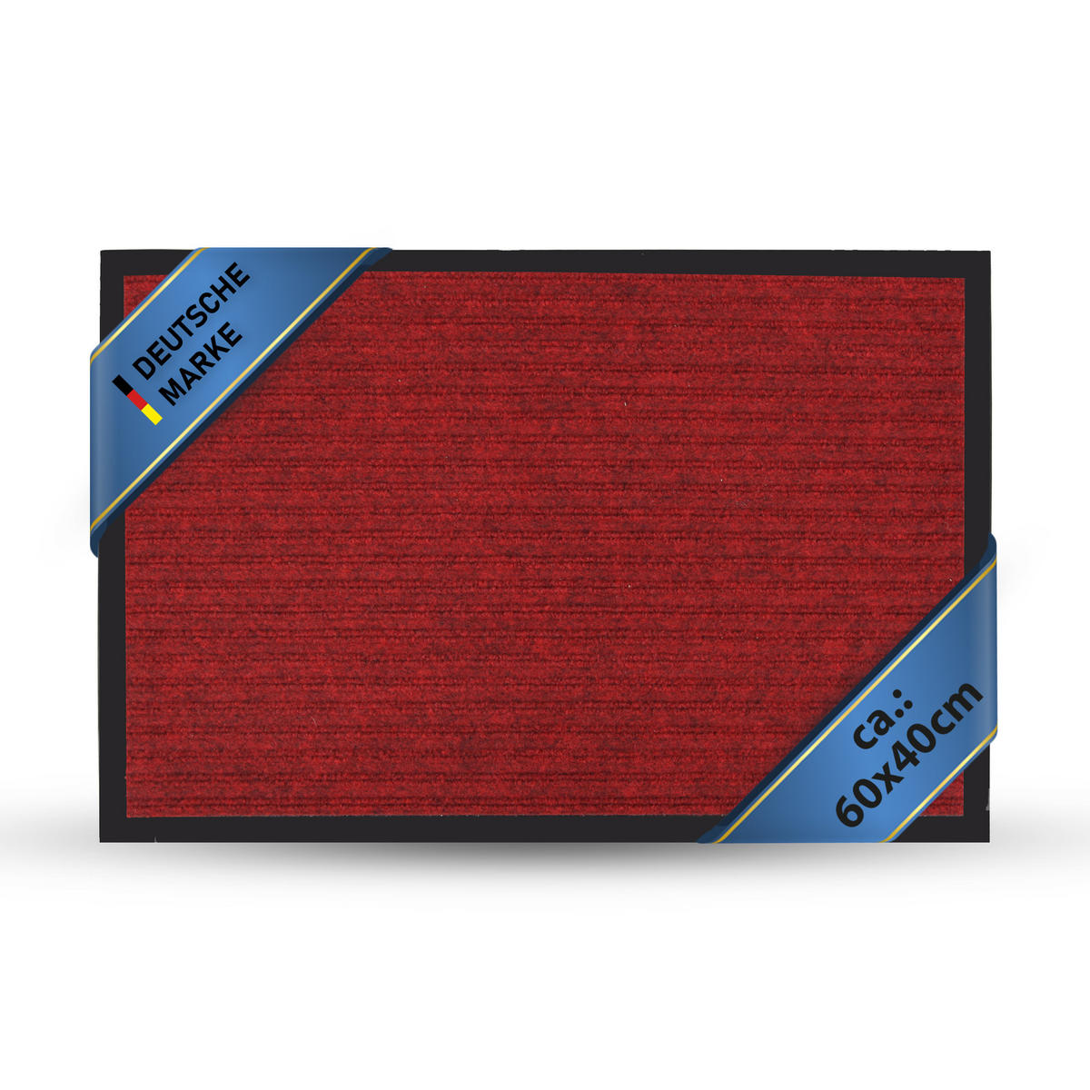 FUSSMATTE Schmutzfangmatte Rot 60x40cm - Rot, Textil (40/60cm) - Bestlivings