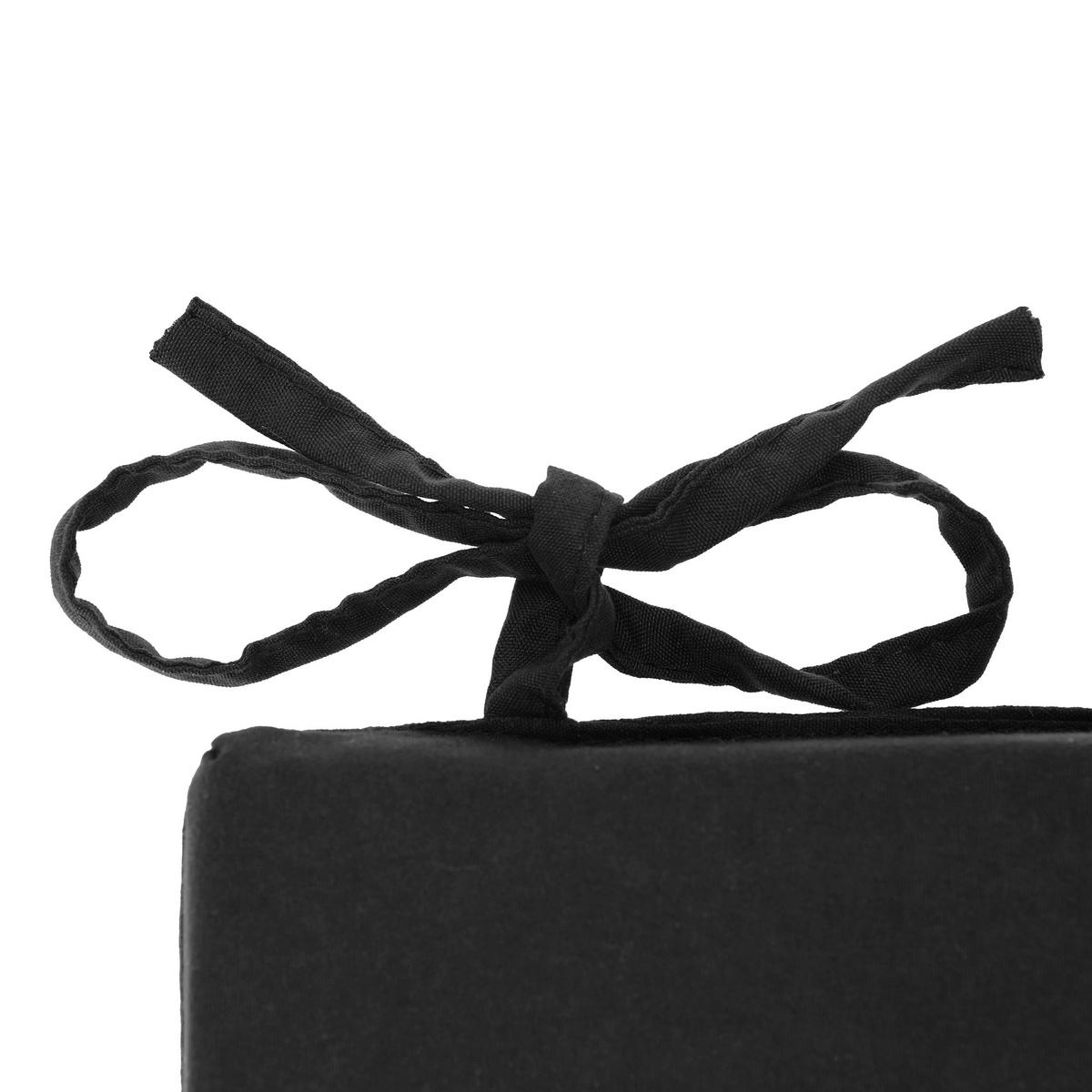 4XSTUHLKISSEN - Schwarz, Textil (39.5/3/39.5cm) - Relaxdays