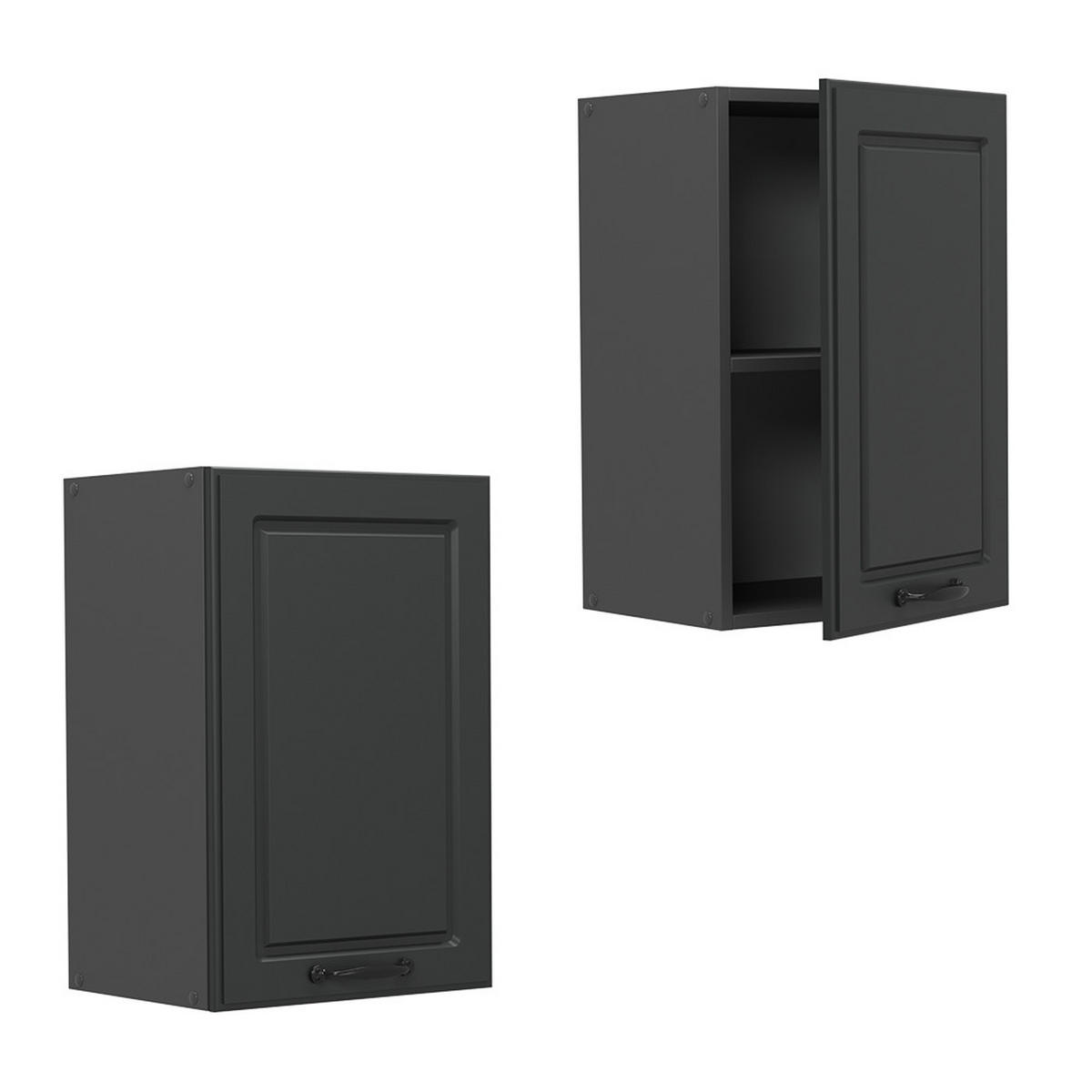 HÄNGESCHRANK R-Line Anthrazit Landhaus 40 cm - Anthrazit, Holzwerkstoff (40/60/31cm) - Vicco