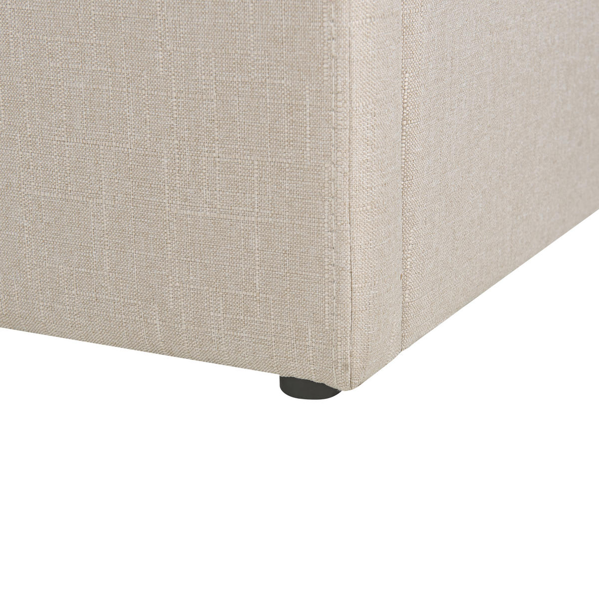 POLSTERBETT 180/200 cm Beige Dinan - Beige, Holz/Textil (180/200cm) - Beliani