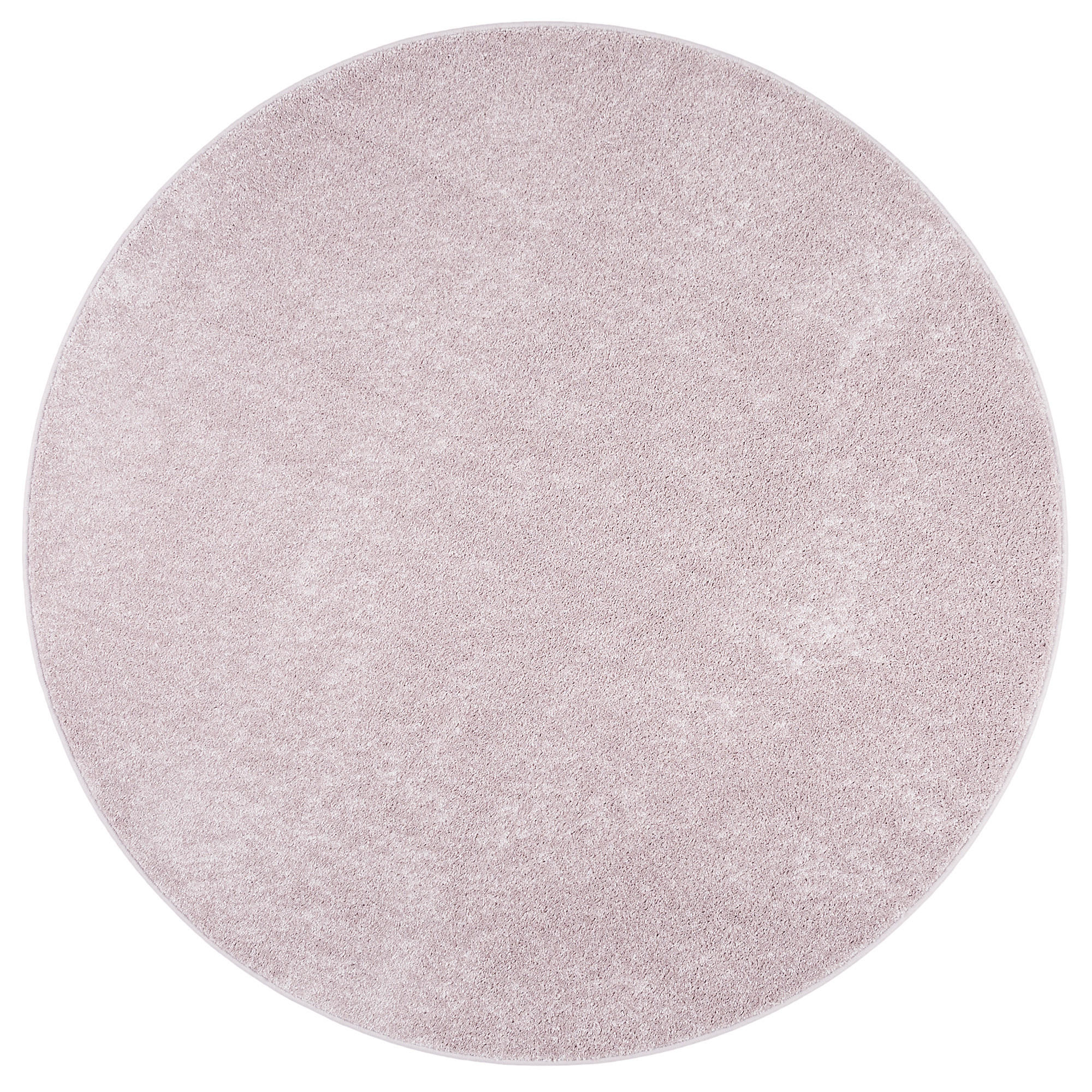 LUXUS SOFT VELOURS TEPPICH SHINE RUND - Rosa, Textil (200/200cm) - Snapstyle