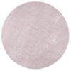 LUXUS SOFT VELOURS TEPPICH SHINE RUND - Rosa, Textil (100/100cm) - Snapstyle