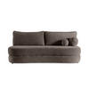 SOFA Rocket Braun, mit Schlaffunktion - Dunkelbraun, Holzwerkstoff/Textil (211/93/108cm) - Bettso