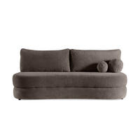 SOFA Rocket Braun, mit Schlaffunktion - Dunkelbraun, Holzwerkstoff/Textil (211/93/108cm) - Bettso