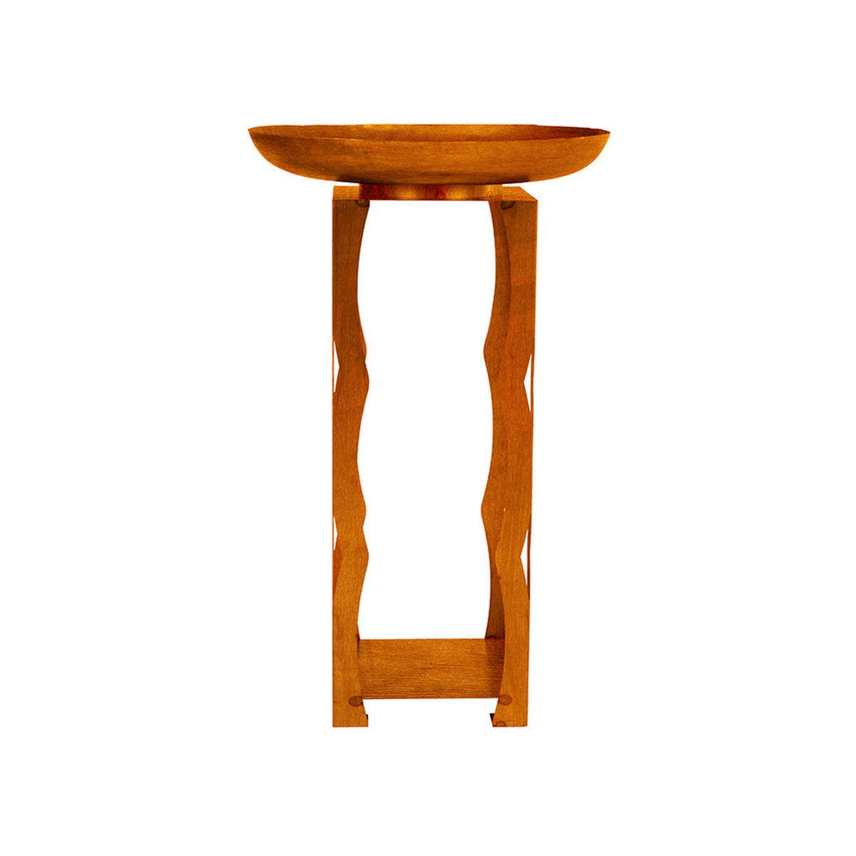 FEUERSCHALE FRANK - Orange, Metall (34/91/34cm) - Home Deluxe
