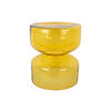 BEISTELLTISCH Doble Gelb 35/35/41 cm - Gelb, Glas (35/35/41cm) - Leitmotiv
