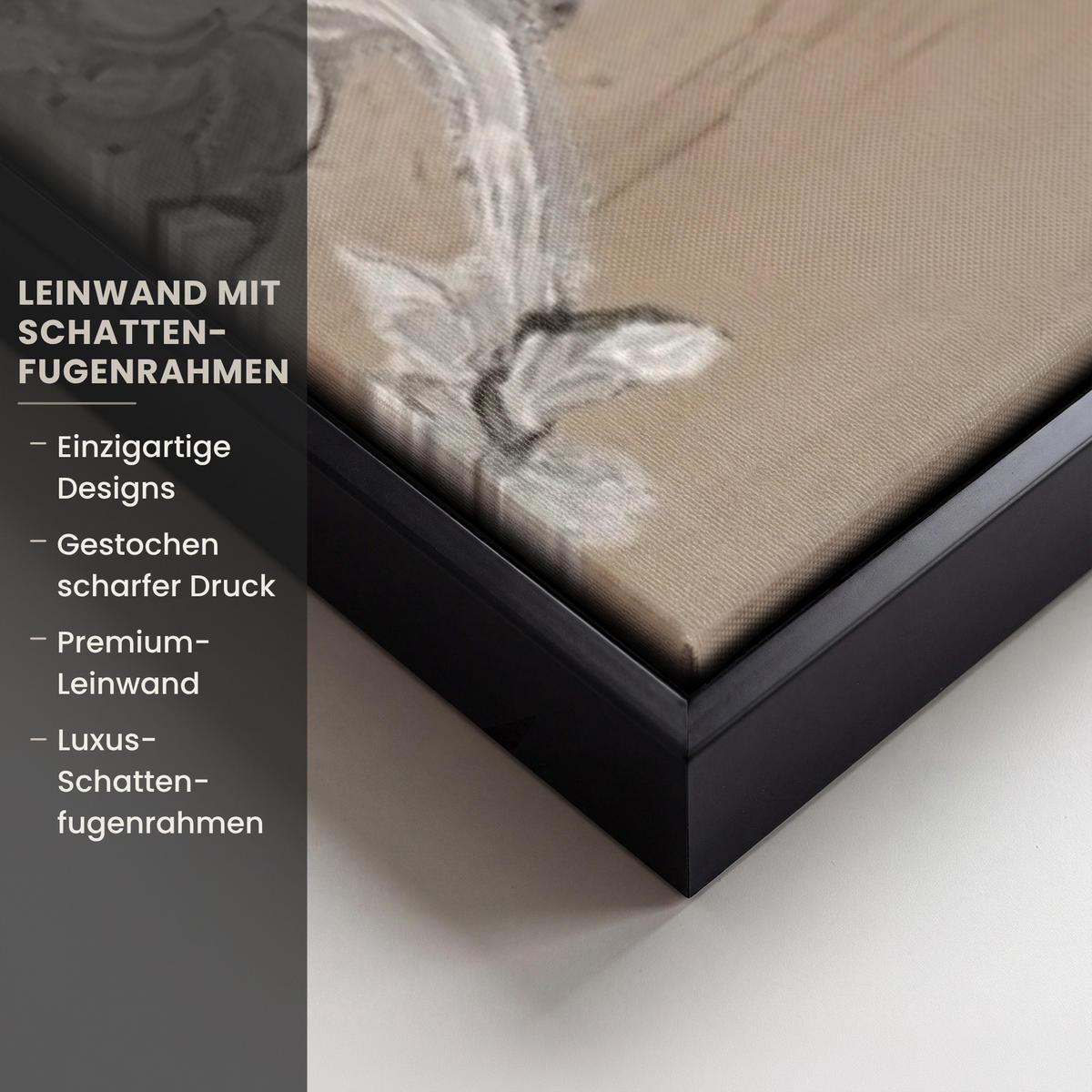 LEINWAND Bilder mit Rahmen - Mandelblüte - Kunst - Van Gogh - Beige - Abstrakt - 80x120 - Braun, Textil (80/120cm) - MuchoWow