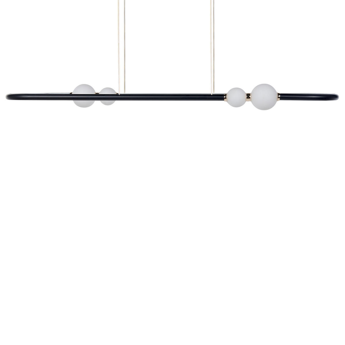 HÄNGELAMPE Feale 22/105/160 cm - Schwarz, Metall (22/105/160cm) - Beliani