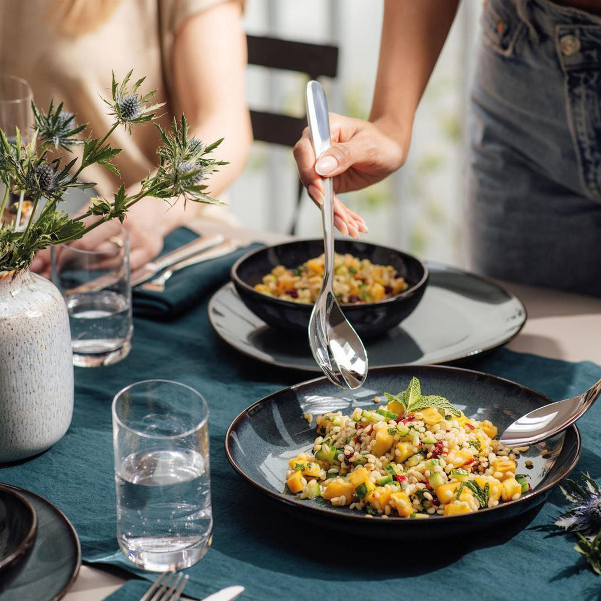 FRÜHSTÜCKS-SET Lave Gris 18er Set - Grau, Keramik (1/1/1cm) - like.Villeroy & Boch