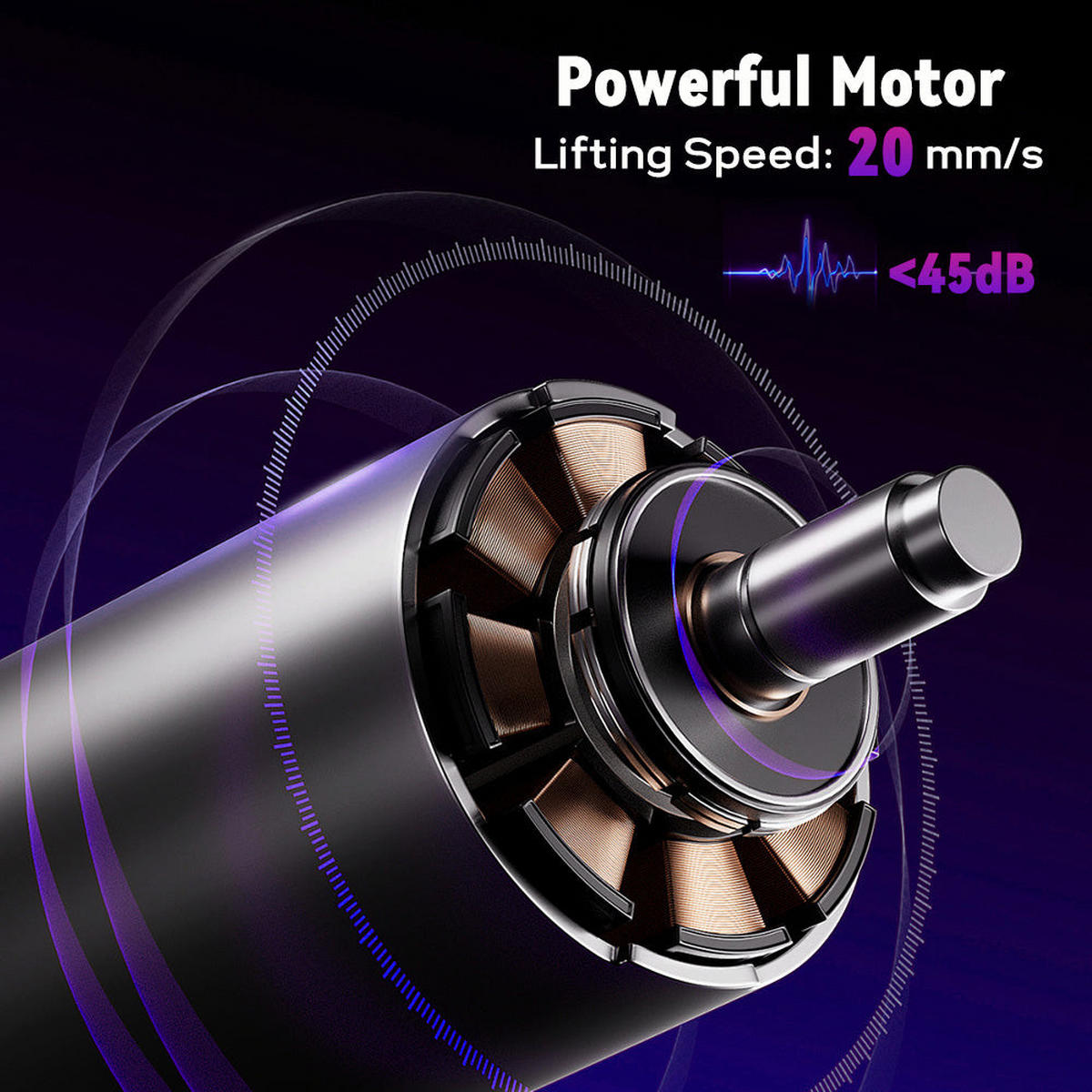 Schreibtisch elektrisch höhenverstellbar, 120x60cm - Schwarz, Metall (120/60/116cm) - Rattantree