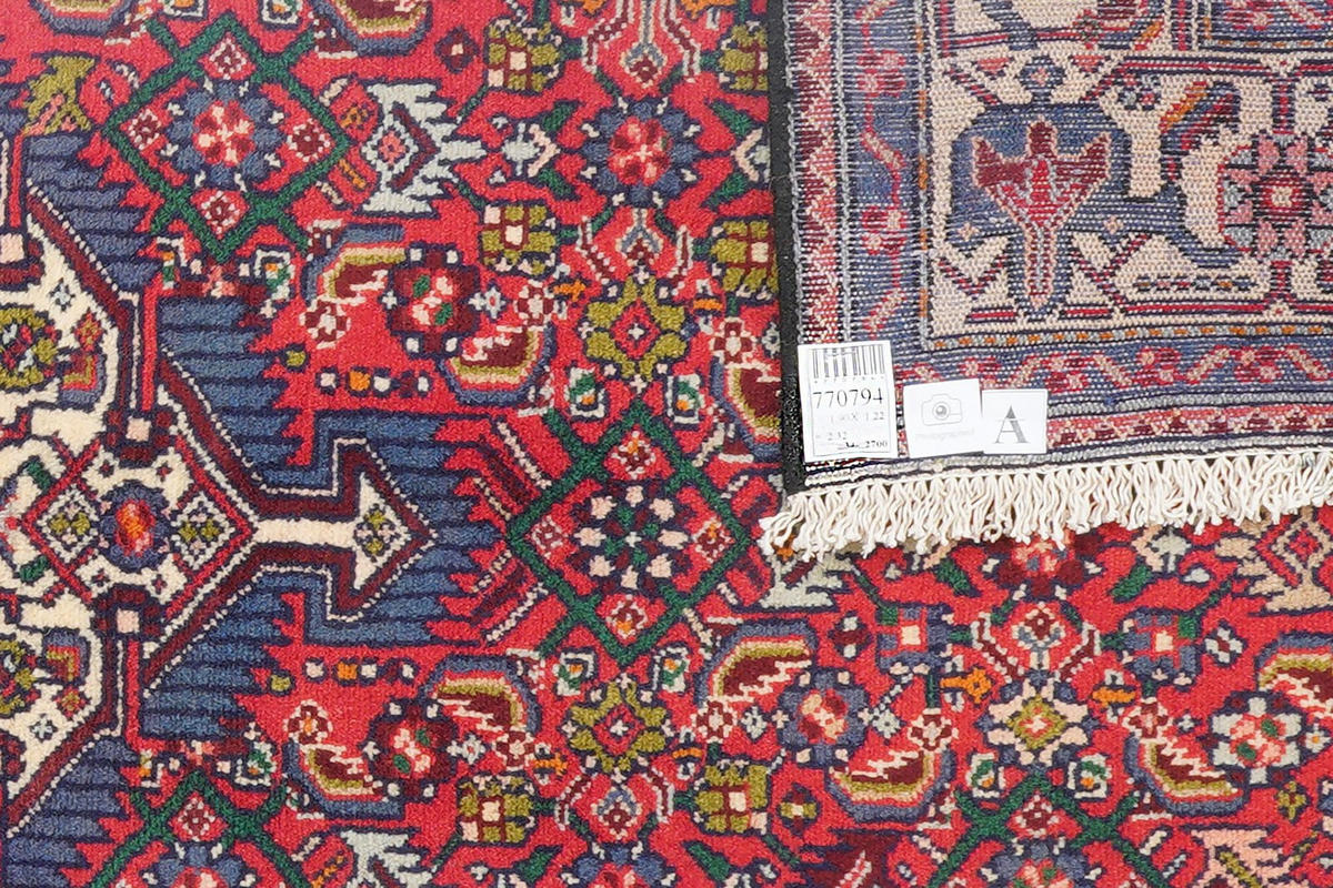 ORIENTTEPPICH handgeknüpft Assadabad Rot 190/122 cm Schurwolle - Rot, Textil (122/190cm) - Looma