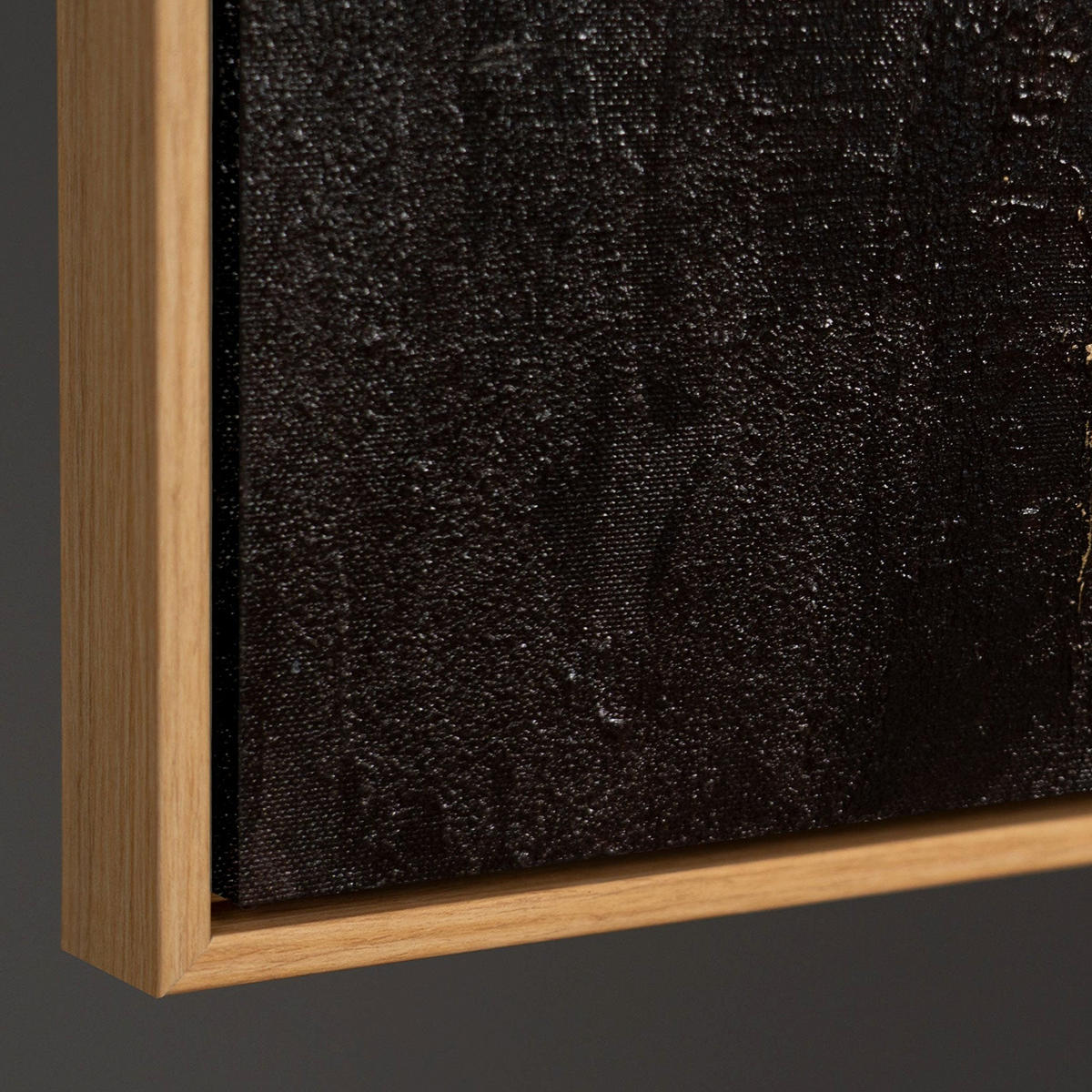 GEMÄLDE Vertikalen der Zeit Schattenfugenrahmen Eichefarben 140x100 cm - Eichefarben, Holz (140/100cm) - YS-art gallery