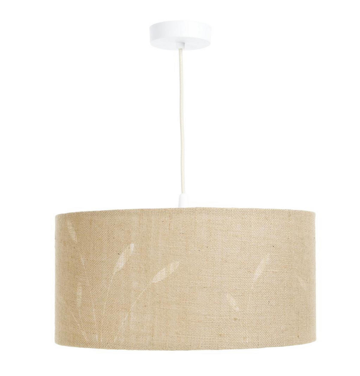 HÄNGELEUCHTE Weiß 40/90 cm - Beige/Weiß, Kunststoff (20/0.4/90cm) - ONZENO