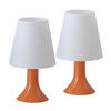 TISCHLEUCHTE NYPH 24.5/13/9 cm （2er-set） - Orange, Metall (9/24.5/13cm) - ZMH