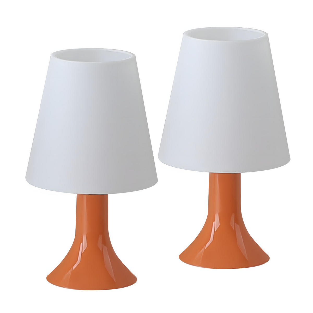 TISCHLEUCHTE NYPH 24.5/13/9 cm （2er-set） - Orange, Metall (9/24.5/13cm) - ZMH