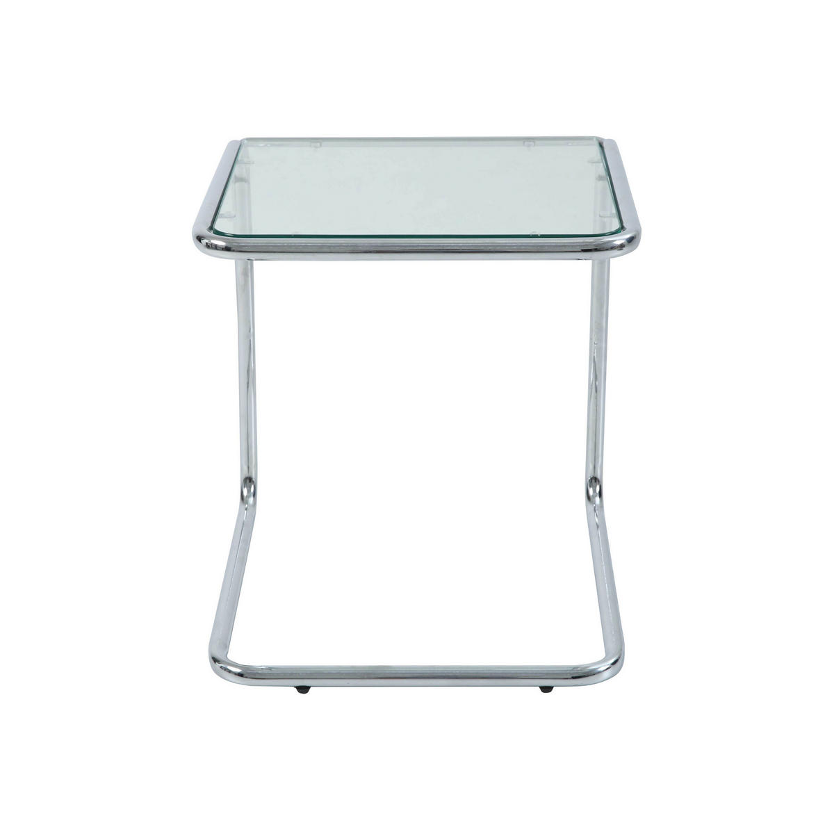 COUCHTISCH, Transparent - Transparent, Glas/Metall (50/50/55cm) - Oviala