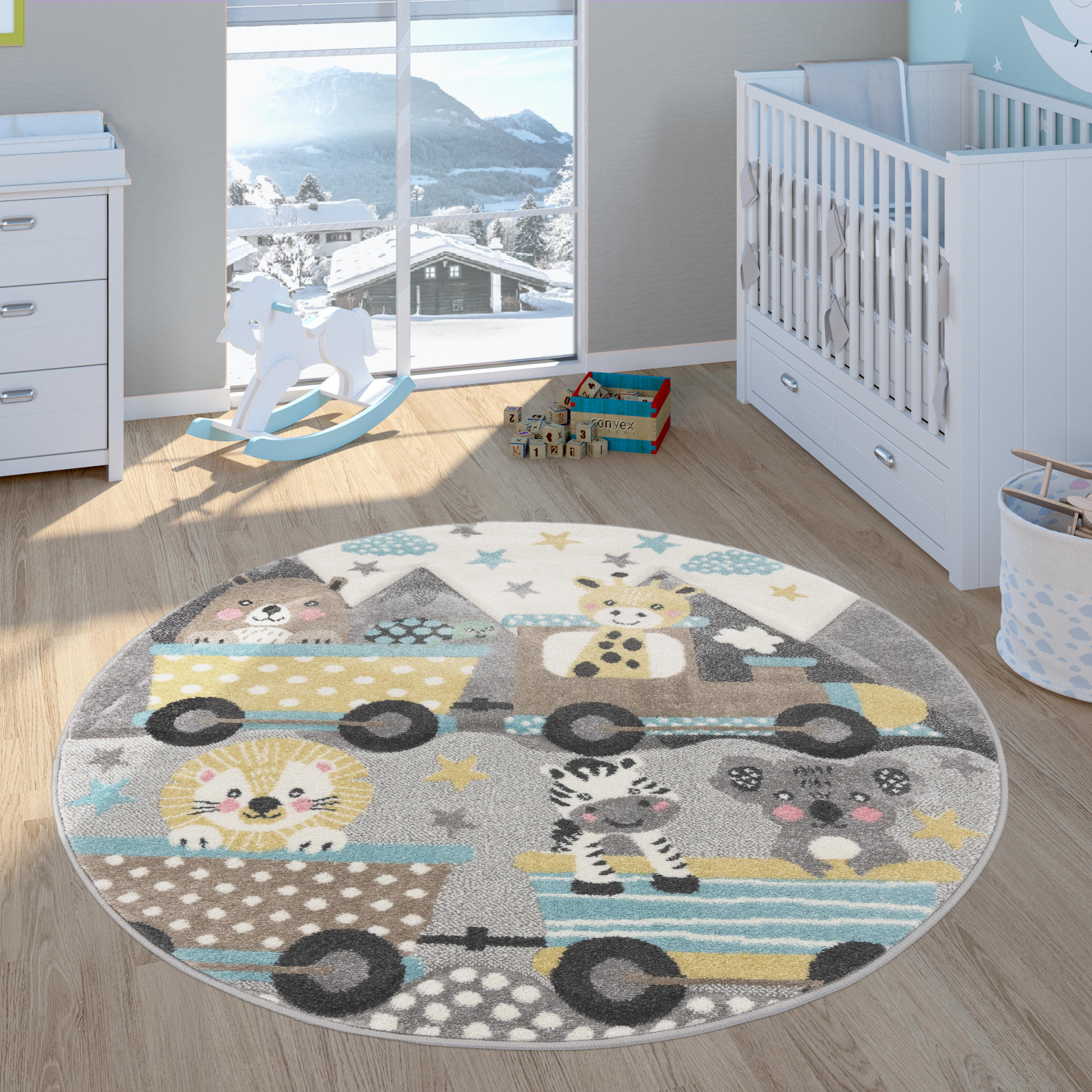 KINDERTEPPICH 120/120 cm Ela 216 - Creme, Textil (120/120cm) - Paco Home